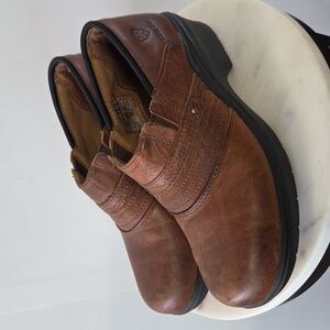 Ariat Brown Leather Steeltoe Work Shoe Size 9B